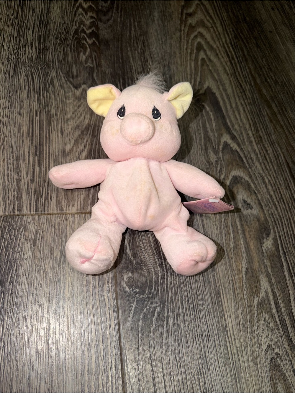 Vintage 1997 Precious Moments Tender Tails Pig Plush Stuffed Animal 358258 NWT